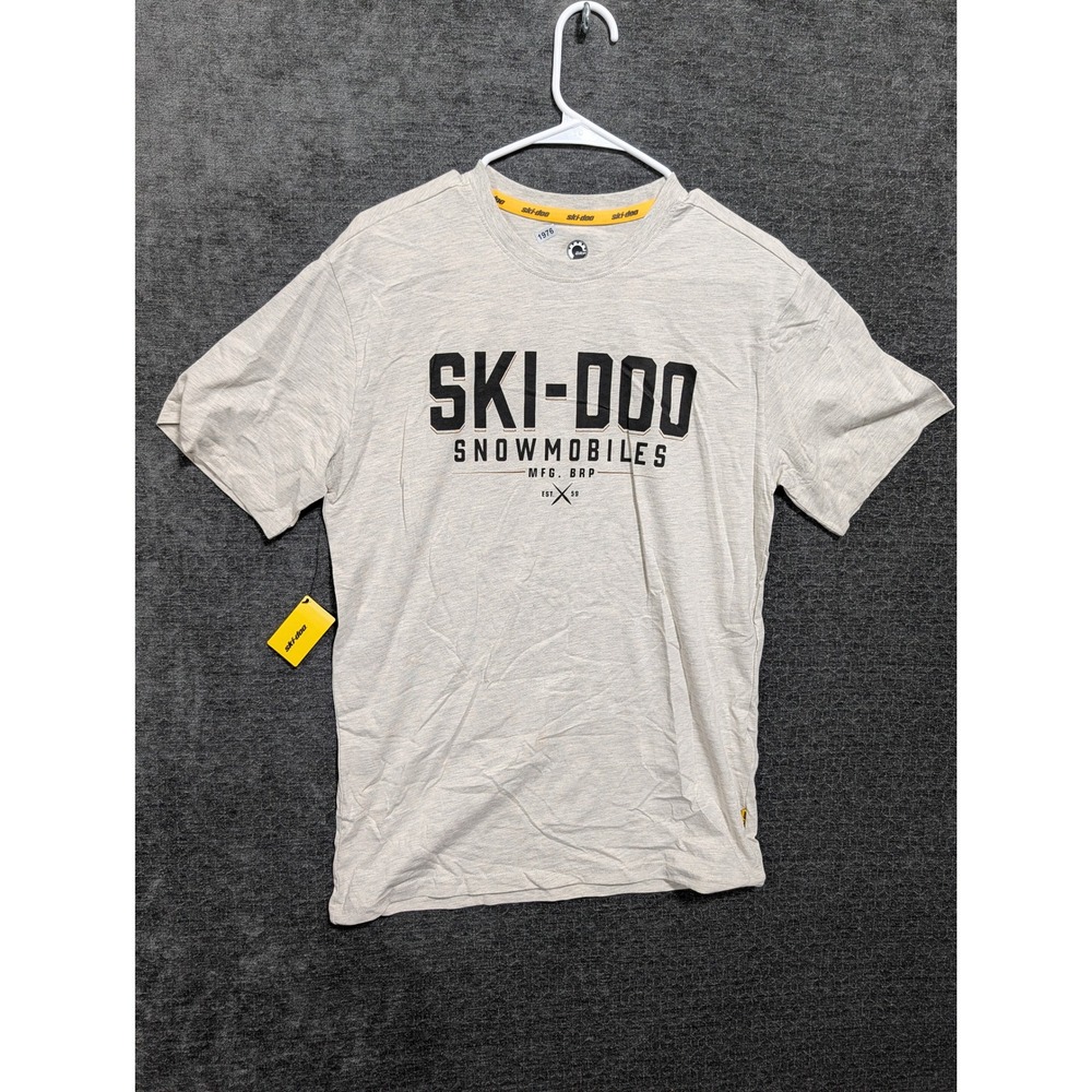 Ski-Doo Snowmobiles BRP Graphic T-Shirt Gray Mens Medium NWT 1976